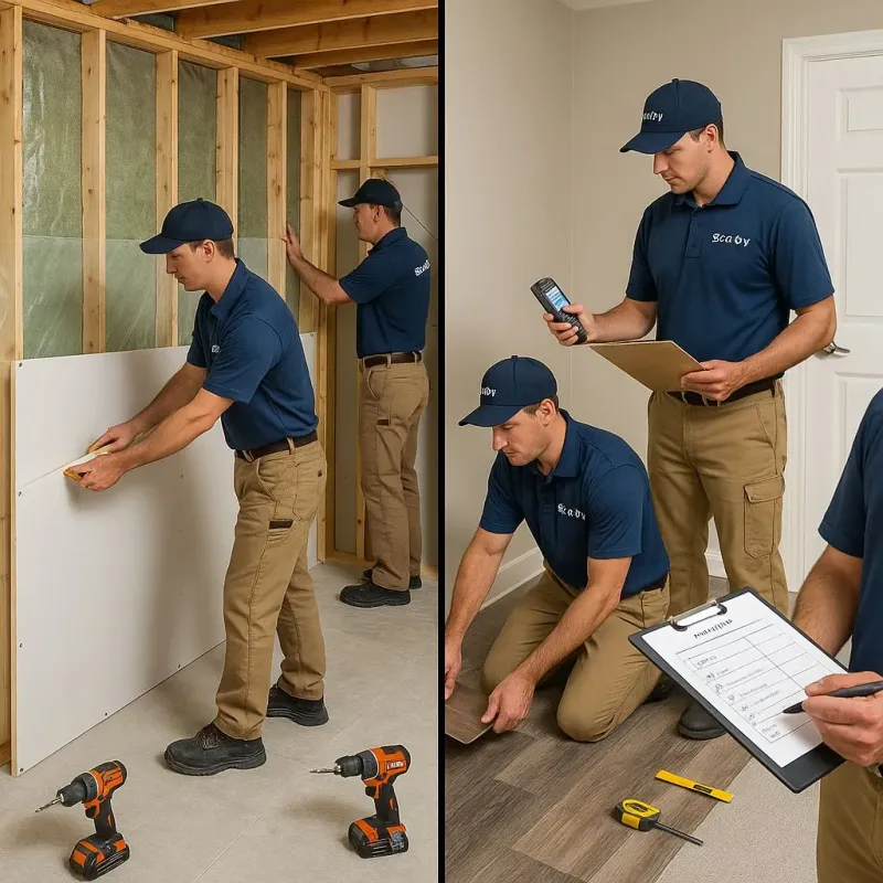 Repairs and Reconstruction process in Yorkshire, NY